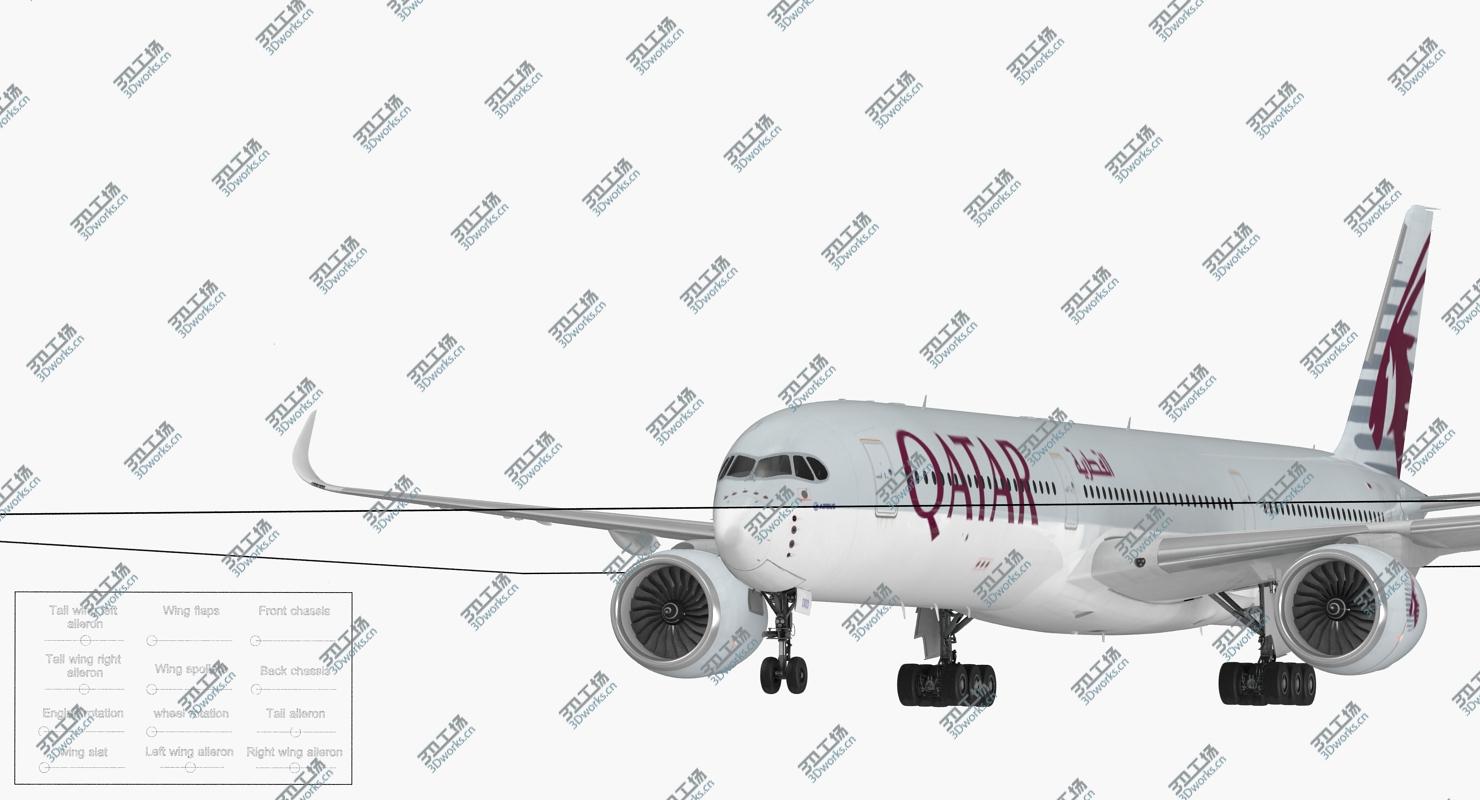 images/goods_img/202105072/3D Airbus A350-1000 Qatar Rigged model/5.jpg